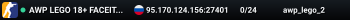 AWP LEGO 18+ FACEIT 6lv+