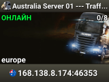 Australia Server 01 --- Traffic