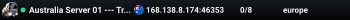 Australia Server 01 --- Traffic