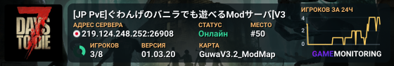 [JP PvE]ぐわんげのバニラでも遊べるModサーバ[V3.