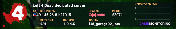 Left 4 Dead dedicated server