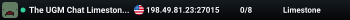 The UGM Chat Limestone PVP/PVE