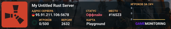 My Untitled Rust Server