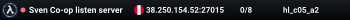 Sven Co-op listen server