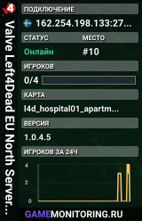 Valve Left4Dead EU North Server (srcds1002-sto1.181.3)