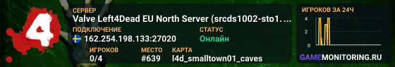 Valve Left4Dead EU North Server (srcds1002-sto1.181.6)