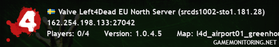 Valve Left4Dead EU North Server (srcds1002-sto1.181.28)