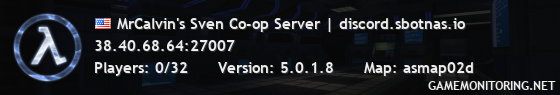 MrCalvin's Sven Co-op Server | discord.sbotnas.io
