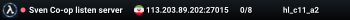Sven Co-op listen server