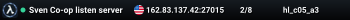 Sven Co-op listen server