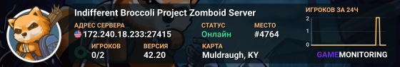 Indifferent Broccoli Project Zomboid Server