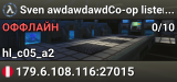 Sven awdawdawdCo-op listen server