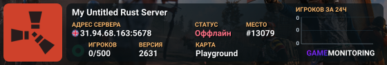 My Untitled Rust Server