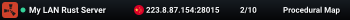 My LAN Rust Server