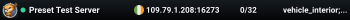 Preset Test Server