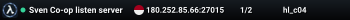 Sven Co-op listen server