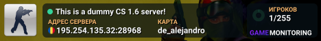 This is a dummy CS 1.6 server!