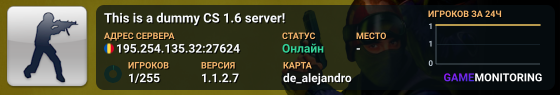 This is a dummy CS 1.6 server!