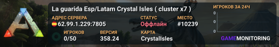 La guarida Esp/Latam Crystal Isles ( cluster x7 )