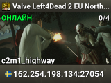 Valve Left4Dead 2 EU North Server (srcds1003-sto1.181.40)