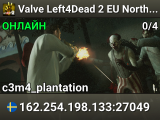 Valve Left4Dead 2 EU North Server (srcds1002-sto1.181.35)