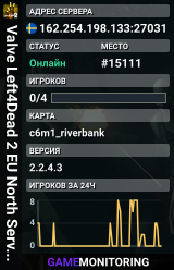 Valve Left4Dead 2 EU North Server (srcds1002-sto1.181.17)