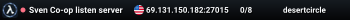 Sven Co-op listen server