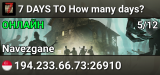 7 DAYS TO How many days?