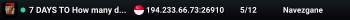 7 DAYS TO How many days?