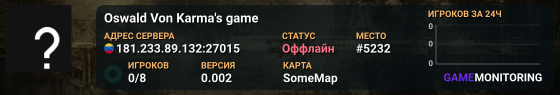 Oswald Von Karma's game