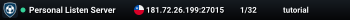Personal Listen Server