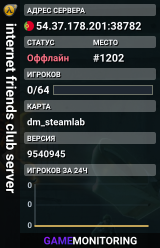 internet friends club server