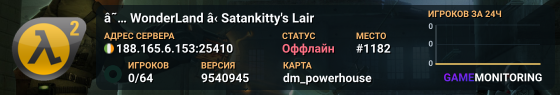 â˜… WonderLand â‹™ Satankitty's Lair
