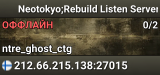 Neotokyo;Rebuild Listen Server