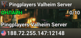 Pingplayers Valheim Server