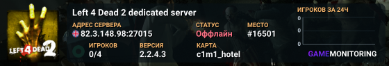 Left 4 Dead 2 dedicated server