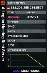 A Legion Hosting Rust Server