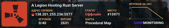 A Legion Hosting Rust Server