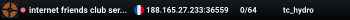 internet friends club server