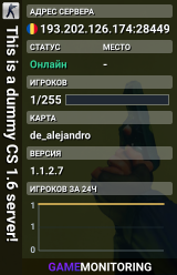 This is a dummy CS 1.6 server!