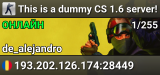 This is a dummy CS 1.6 server!