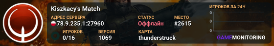 Kiszkacy's Match