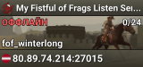 My Fistful of Frags Listen Server