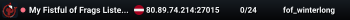 My Fistful of Frags Listen Server