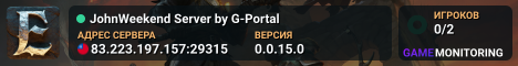 JohnWeekend Server by G-Portal