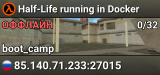 Half-Life running in Docker