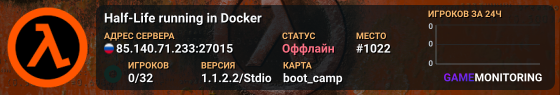 Half-Life running in Docker