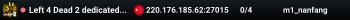 Left 4 Dead 2 dedicated server