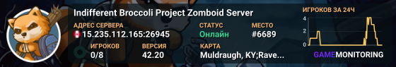 Indifferent Broccoli Project Zomboid Server