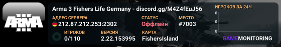 Arma 3 Fishers Life Germany - discord.gg/M4Z4fEuJ56
